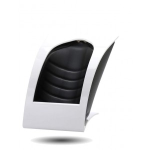 Chassis blanco con tasca negro